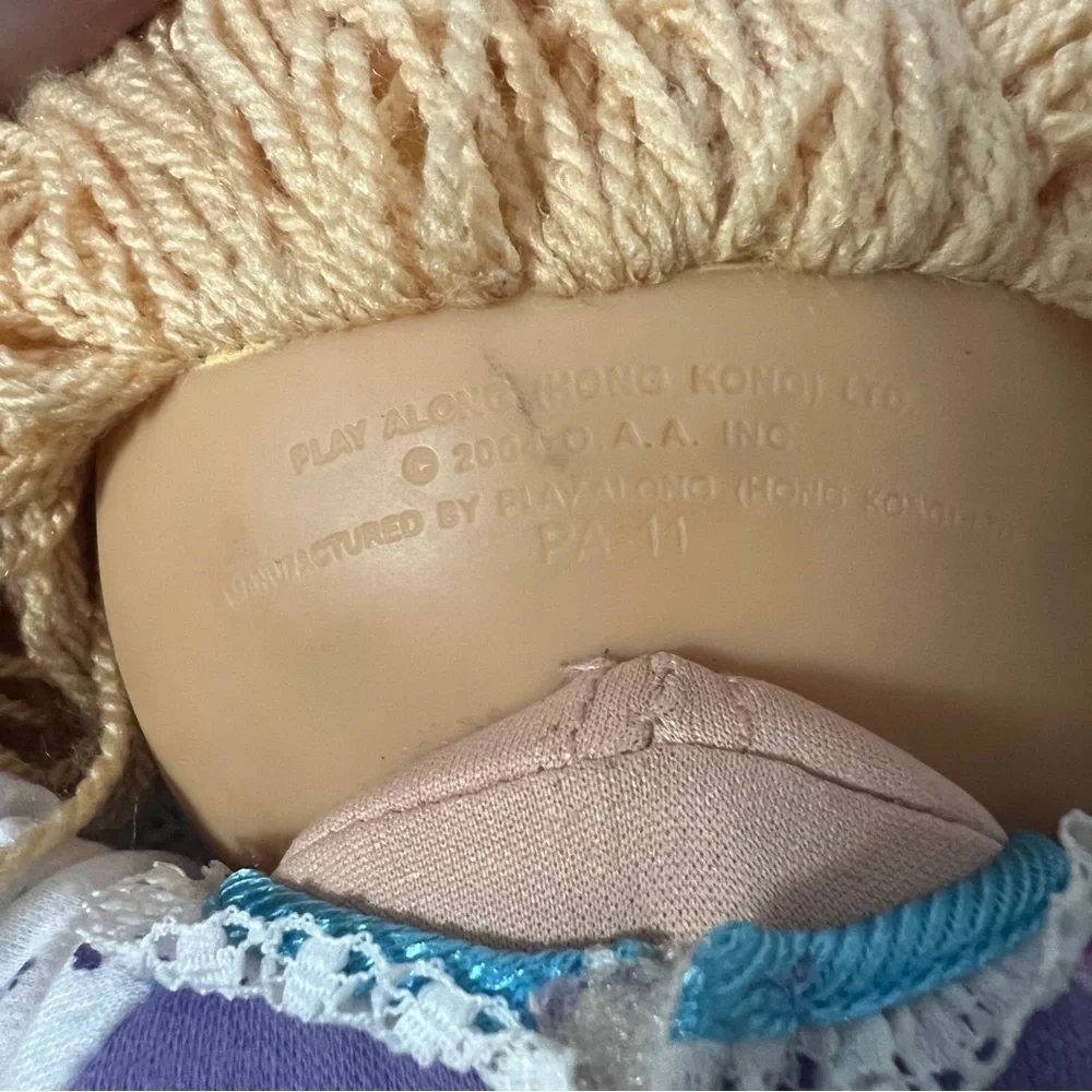 Vintage Cabbage Patch Kids Signed Xavier Play Along Roberts Blonde Hair Doll